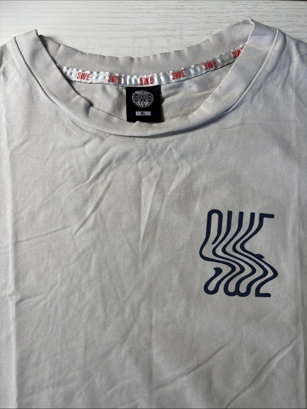 Men's White Graphic Crew Neck T-Shirt